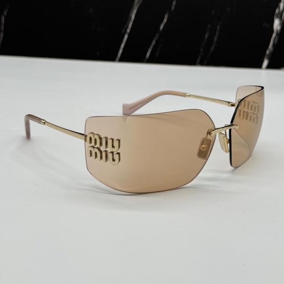NEW SMU 54Y ZVN20F MIU MIU MU54YS ZVN20F WOMEN SUNGLASSES MU 54YS ZVN20F SHIELD main image 4